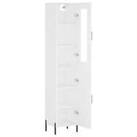 vidaXL Highboard Wei&szlig; 34,5x34x180 cm Holzwerkstoff