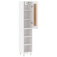 vidaXL Highboard Weiß 34,5x34x180 cm Holzwerkstoff