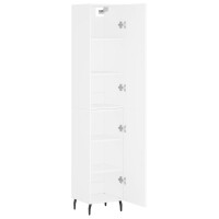 vidaXL Highboard Wei&szlig; 34,5x34x180 cm Holzwerkstoff