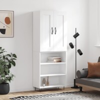 vidaXL Highboard Wei&szlig; 69,5x34x180 cm Holzwerkstoff