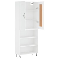 vidaXL Highboard Wei&szlig; 69,5x34x180 cm Holzwerkstoff