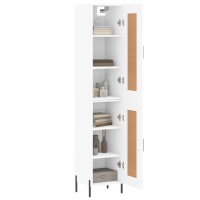 vidaXL Highboard Wei&szlig; 34,5x34x180 cm Holzwerkstoff