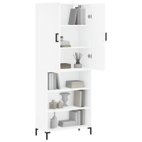 vidaXL Highboard Wei&szlig; 69,5x34x180 cm Holzwerkstoff