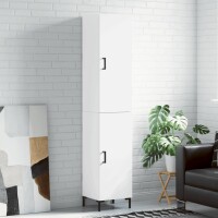 vidaXL Highboard Weiß 34,5x34x180 cm Holzwerkstoff