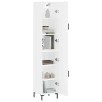 vidaXL Highboard Wei&szlig; 34,5x34x180 cm Holzwerkstoff