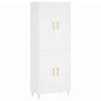 vidaXL Highboard Weiß 69,5x34x180 cm Holzwerkstoff