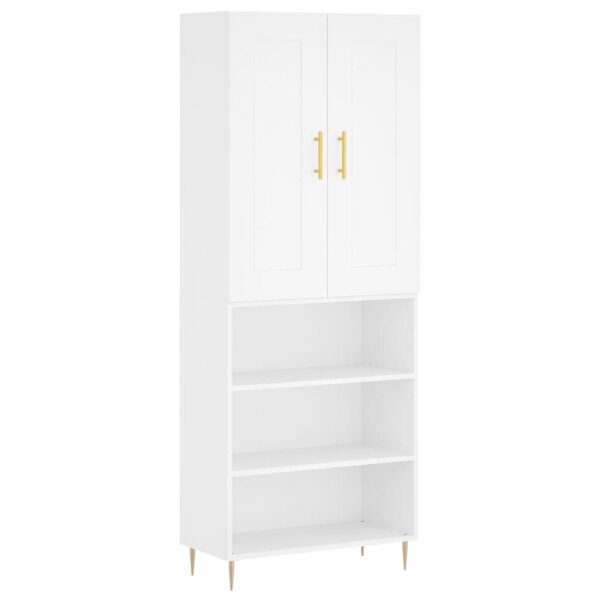 vidaXL Highboard Wei&szlig; 69,5x34x180 cm Holzwerkstoff