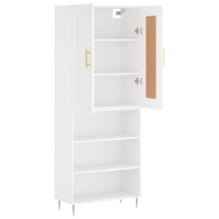 vidaXL Highboard Wei&szlig; 69,5x34x180 cm Holzwerkstoff