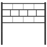 vidaXL Kopfteil Metall Schwarz 80 cm