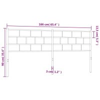 vidaXL Kopfteil Metall Wei&szlig; 160 cm