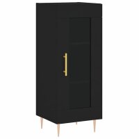 vidaXL Highboard Schwarz 34,5x34x180 cm Holzwerkstoff