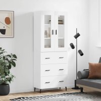 vidaXL Highboard Weiß 69,5x34x180 cm Holzwerkstoff