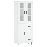 vidaXL Highboard Weiß 69,5x34x180 cm Holzwerkstoff