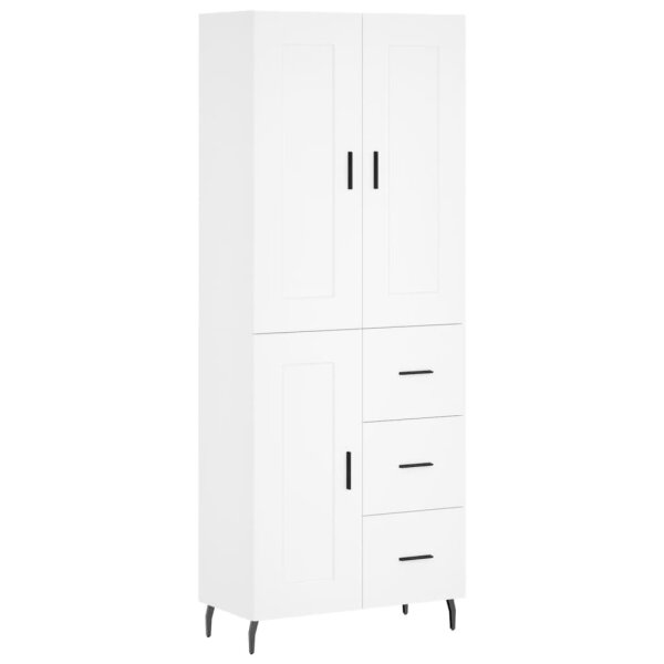 vidaXL Highboard Wei&szlig; 69,5x34x180 cm Holzwerkstoff