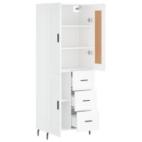 vidaXL Highboard Wei&szlig; 69,5x34x180 cm Holzwerkstoff