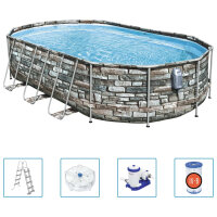 Bestway Power Steel Comfort Jet Series Pool-Set Oval...