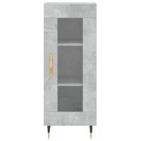 vidaXL Highboard Betongrau 34,5x34x180 cm Holzwerkstoff