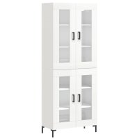 vidaXL Highboard Hochglanz-Weiß 69,5x34x180 cm...