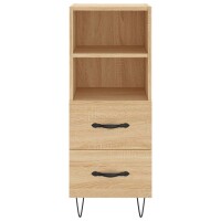 vidaXL Highboard Sonoma-Eiche 34,5x34x180 cm Holzwerkstoff