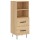 vidaXL Highboard Sonoma-Eiche 34,5x34x180 cm Holzwerkstoff