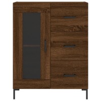 vidaXL Highboard Braun Eichen-Optik 69,5x34x180 cm Holzwerkstoff