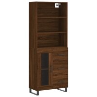 vidaXL Highboard Braun Eichen-Optik 69,5x34x180 cm...