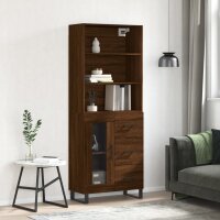 vidaXL Highboard Braun Eichen-Optik 69,5x34x180 cm...