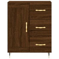 vidaXL Highboard Braun Eichen-Optik 69,5x34x180 cm Holzwerkstoff