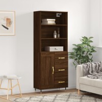 vidaXL Highboard Braun Eichen-Optik 69,5x34x180 cm...