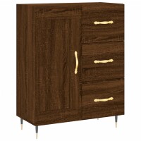 vidaXL Highboard Braun Eichen-Optik 69,5x34x180 cm Holzwerkstoff