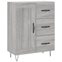 vidaXL Highboard Grau Sonoma 69,5x34x180 cm Holzwerkstoff