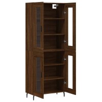 vidaXL Highboard Braun Eichen-Optik 69,5x34x180 cm Holzwerkstoff