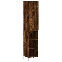 vidaXL Highboard Räuchereiche 34,5x34x180 cm...