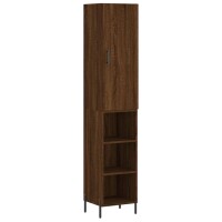 vidaXL Highboard Braun Eichen-Optik 34,5x34x180 cm...