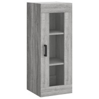 vidaXL Highboard Grau Sonoma 34,5x34x180 cm Holzwerkstoff