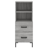 vidaXL Highboard Grau Sonoma 34,5x34x180 cm Holzwerkstoff