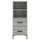 vidaXL Highboard Grau Sonoma 34,5x34x180 cm Holzwerkstoff