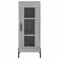 vidaXL Highboard Grau Sonoma 34,5x34x180 cm Holzwerkstoff