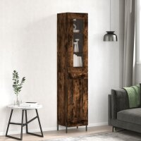 vidaXL Highboard Räuchereiche 34,5x34x180 cm...