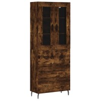 vidaXL Highboard Räuchereiche 69,5x34x180 cm...