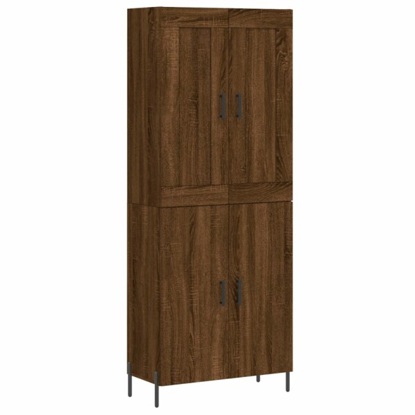 vidaXL Highboard Braun Eichen-Optik 69,5x34x180 cm Holzwerkstoff