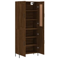 vidaXL Highboard Braun Eichen-Optik 69,5x34x180 cm Holzwerkstoff