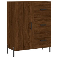 vidaXL Highboard Braun Eichen-Optik 69,5x34x180 cm Holzwerkstoff