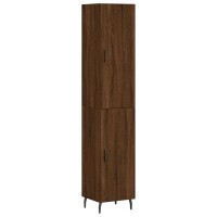 vidaXL Highboard Braun Eichen-Optik 34,5x34x180 cm Holzwerkstoff