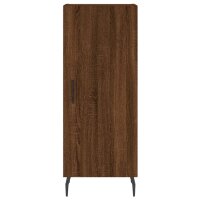 vidaXL Highboard Braun Eichen-Optik 34,5x34x180 cm Holzwerkstoff