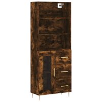 vidaXL Highboard Räuchereiche 69,5x34x180 cm...