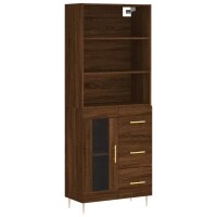 vidaXL Highboard Braun Eichen-Optik 69,5x34x180 cm...