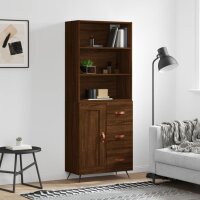 vidaXL Highboard Braun Eichen-Optik 69,5x34x180 cm...