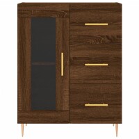 vidaXL Highboard Braun Eichen-Optik 69,5x34x180 cm Holzwerkstoff