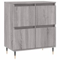 vidaXL Sideboards 3 Stk. Grau Sonoma Holzwerkstoff